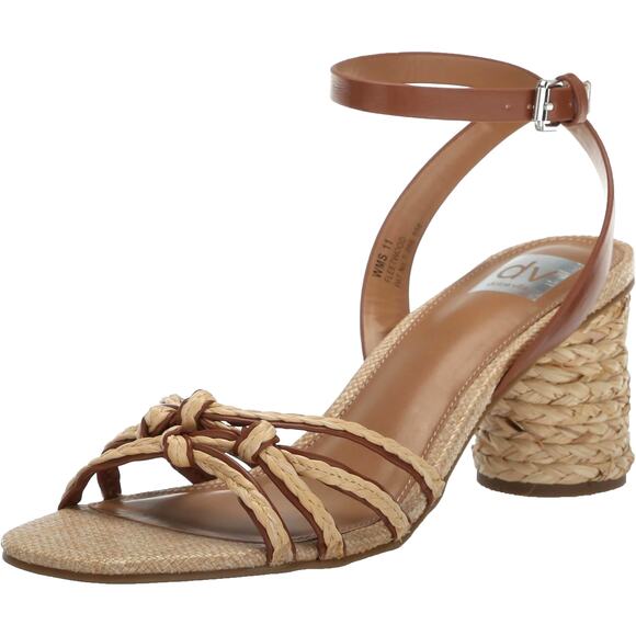 Dolce Vita Shoes - Dolce Vita Women Fleetwood Ankle Strap Sandals Size US 8.5 Tan Brown Woven